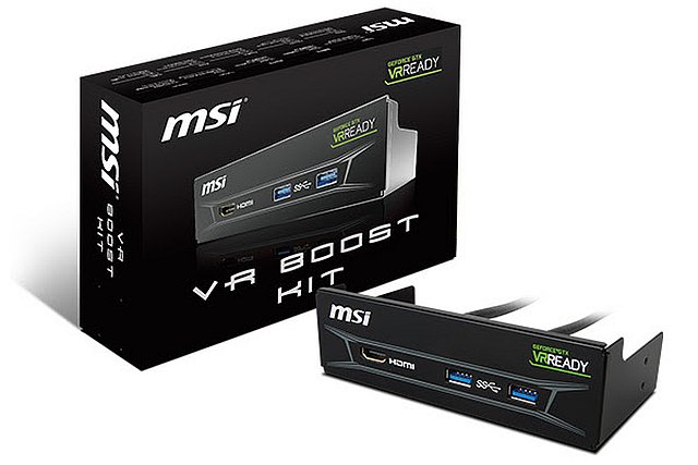 MSI представила панель, упрощающую подключение очков виртуальной реальности к ПК