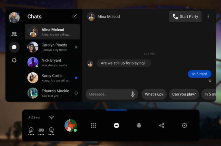Facebook Messenger станет системным чатом платформы Quest