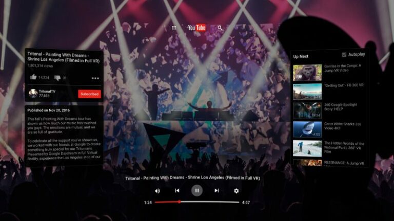 YouTube VR открывает видеохостинг пользователям Daydream