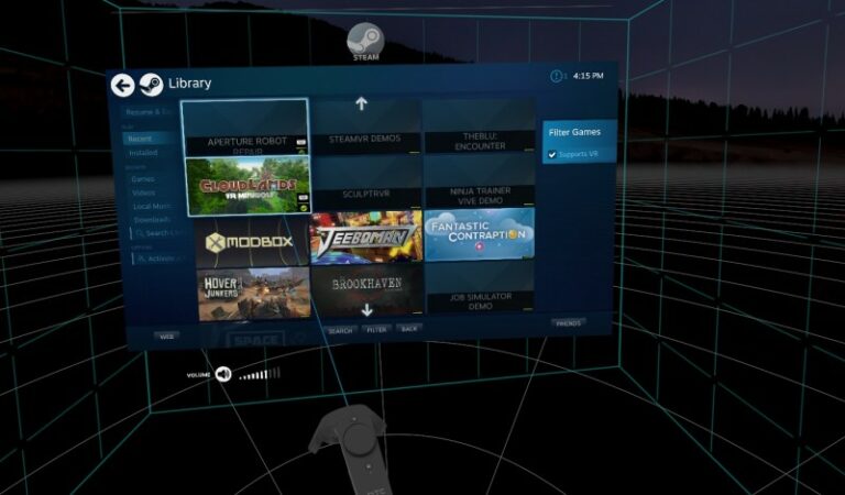Обновление SteamVR: улучшенная картинка Desktop Game Theater, новые настройки и исправленная работа с клавиатурой
