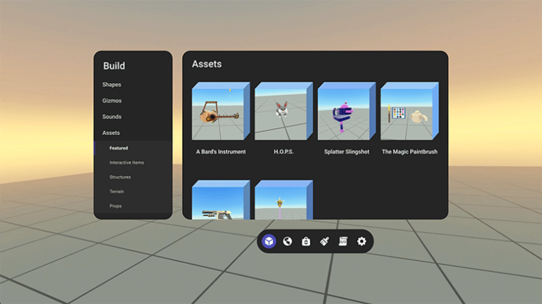 В Horizon Worlds появилась встроенная медиатека 3D-моделей