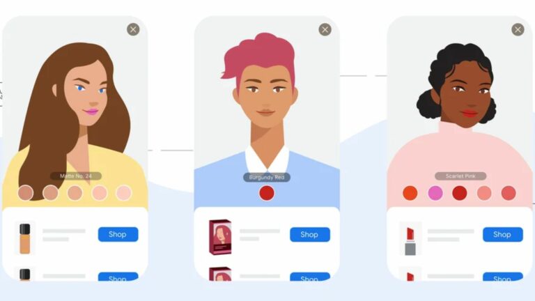 В выдаче Google появилась примерка новой косметики с новыми брендами