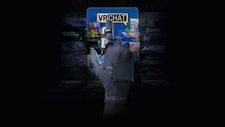 Перчатки UDCAP готовят для VRChat. На всякий случай есть джойстик и две кнопки