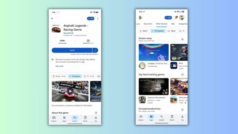 Раздел очков виртуальной и смешанной реальности включили в Google Play