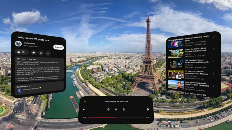 YouTube VR вышел на Vision Pro
